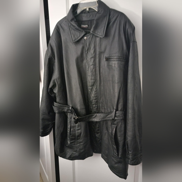 Men's Wilson's Black Leather Jacket - Picture 4 of 4